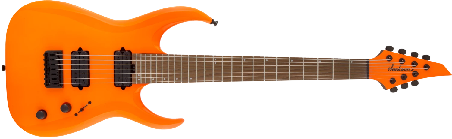 JACKSON Pro Series Signature Misha Mansoor Juggernaut HT7 Caramelized Maple Fingerboard Neon Orange 2914007580 1 JACKSON Pro Series Signature Misha Mansoor Juggernaut HT7 Caramelized Maple Fingerboard Neon Orange 2914007580