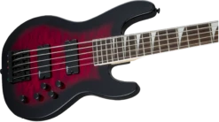 Jackson JS Series Concert Bass JS3VQ Amaranth Fingerboard Transparent Red Burst -L.A MUSIC Instruments 2919021502 gtr cntbdyright 001 nr