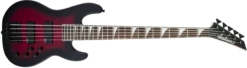 Jackson JS Series Concert Bass JS3VQ Amaranth Fingerboard Transparent Red Burst