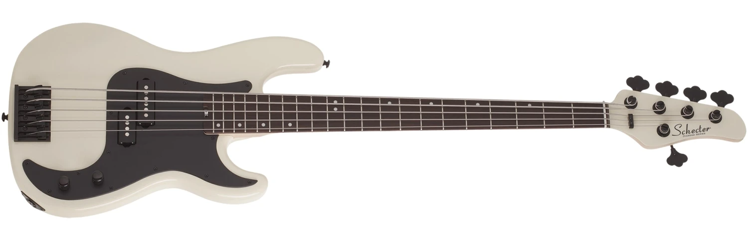 Schecter P-5 Flat Top Electric Bass, Ivory 2922-SHC 1 Schecter P-5 Flat Top Electric Bass, Ivory 2922-SHC