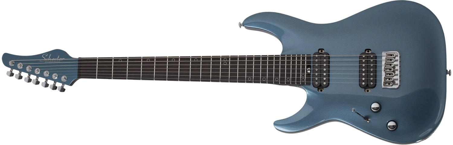 Schecter Aaron Marshall AM-7 Left-Handed Electric Guitar, Cobalt Slate 2943-SHC 1 Schecter Aaron Marshall AM-7 Left-Handed Electric Guitar, Cobalt Slate 2943-SHC