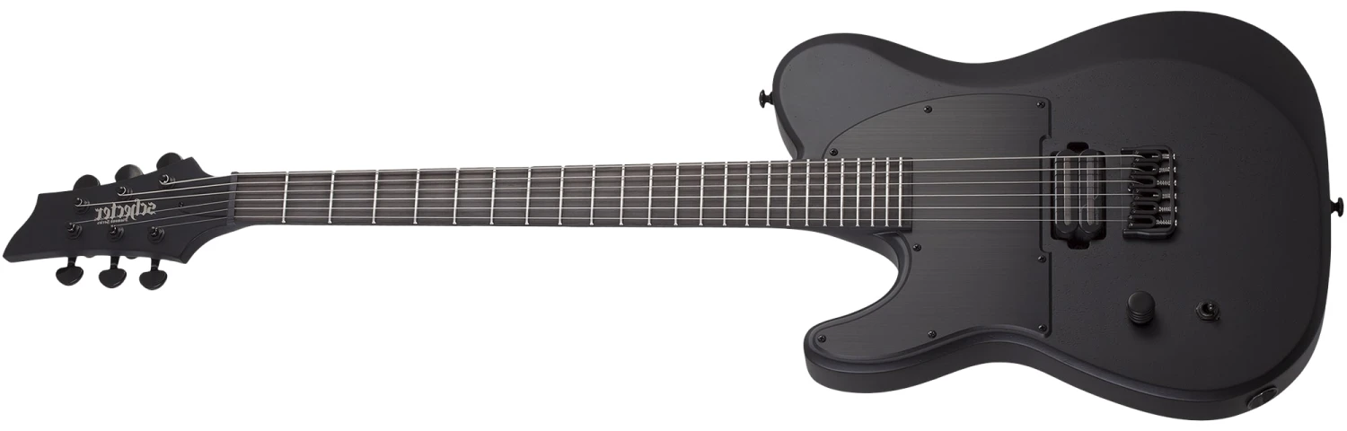 Schecter PT Black Ops Left-Handed Electric Guitar, Satin Black Open Pore 623-SHC 1 Schecter PT Black Ops Left-Handed Electric Guitar, Satin Black Open Pore 623-SHC
