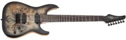 Schecter C-7 Pro 7 String Electric Guitar Charcoal Burst 3637-SHC