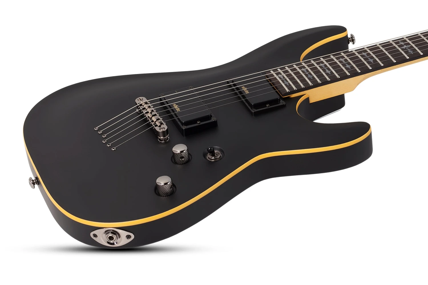 Schecter DEMON-6 Electric Guitar Aged Black Satin 3660-SHC 3 Schecter DEMON-6 Electric Guitar Aged Black Satin 3660-SHC - Image 3