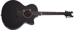 Schecter Machine Gun Kelly Acoustic / Electric Guitar, Satin Black 3739-SHC