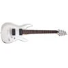 Schecter DELUXE Satin White 7-String Solid-Body Electric Guitar, Satin White 438-SHC