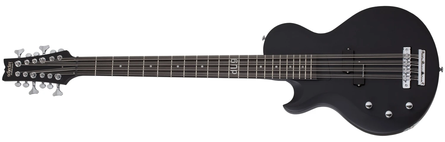 Schecter Dug Pinnick DP-12 Left Handed Electric Bass Satin Black 460-SHC 1 Schecter Dug Pinnick DP-12 Left Handed Electric Bass Satin Black 460-SHC
