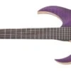Schecter John Browne Tao-6 Left Handed Electric Guitar, Satin Trans Purple 465-SHC