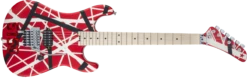 EVH Striped Series 5150 Red, Black, White 5107902515 -L.A MUSIC Instruments 5107902515 gtr frt 001 rr