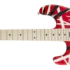 EVH Striped Series LEFT HANDED Red, Black, White, Maple Fingerboard, Red, Black And White Stripes 5107912503