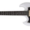 Schecter ZV-H6LLYW66D Left Handed Electric Guitar, Gloss White 544-SHC