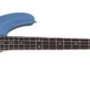 Schecter C-4 Deluxe 4-String Electric Bass, Satin Metallic Light Blue 585-SHC