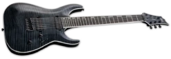 ESP LTD H1007FM 7 STRING ELECTRIC GUITAR SEE THRU BLACK LH1007FMSTBLK -L.A MUSIC Instruments 72