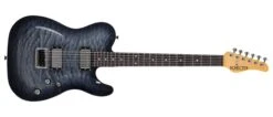 Schecter Pt Classic Electric Guitar With Hardcase, Transparent Black Burst 7323-SHC