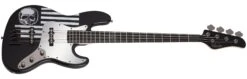 Schecter JD DeServio J-4 Electric Bass Gloss Black BLS Distressed Flag 84-SHC