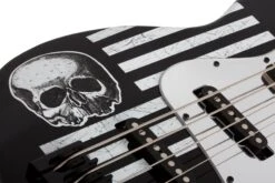 Schecter JD DeServio J-4 Electric Bass Gloss Black BLS Distressed Flag 84-SHC -L.A MUSIC Instruments 84 SHC hqw 5
