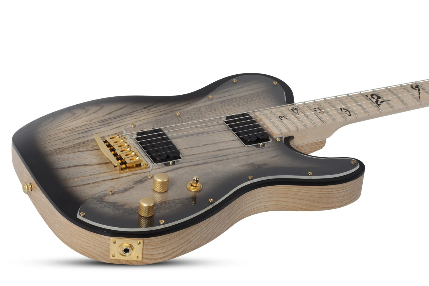 Schecter Meegs PT EX Coal Chamber Electric Guitar, Charcoal Burst 869-SHC 2 Schecter Meegs PT EX Coal Chamber Electric Guitar, Charcoal Burst 869-SHC - Image 2