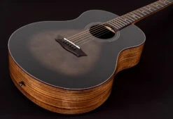 Washburn Bella Tono Studio 9 Acoustic Guitar Charcoal Spruce Walnut BTS9CH-D -L.A MUSIC Instruments BTS9CH D hqw angle