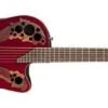 Ovation Celebrity Elite, Mid-Depth Cutaway, Ruby Red CE44-RR