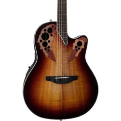 Ovation Celebrity Elite Plus Super Shallow Acoustic-Electric Guitar, Koa Burst CE48P-KOAB -L.A MUSIC Instruments CE48P KOAB hqw zoom