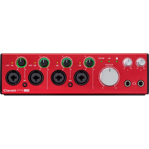Focusrite Clarett USB 18x6 USB Audio Interface CLARETT-4PRE-USB 2 Focusrite Clarett USB 18x6 USB Audio Interface CLARETT-4PRE-USB - Image 2