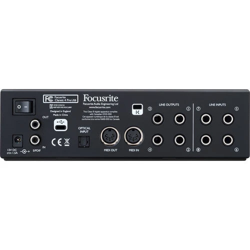 Focusrite Clarett USB 18x6 USB Audio Interface CLARETT-4PRE-USB 3 Focusrite Clarett USB 18x6 USB Audio Interface CLARETT-4PRE-USB - Image 3