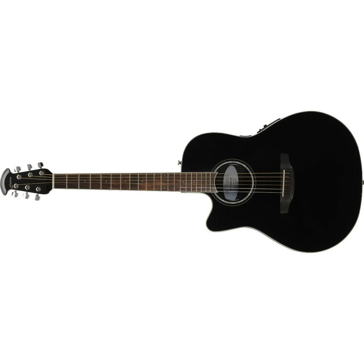 Ovation Celebrity Standard Left Handed Mid-Depth Acoustic / Electric Guitar, Black CS24L-5G 1 Ovation Celebrity Standard Left Handed Mid-Depth Acoustic / Electric Guitar, Black CS24L-5G