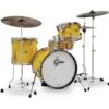 Gretsch Drums Catalina Club Jazz 4 Piece Shell Pack With 18" Bass Drum, Yellow Satin Flame CT1-J484-YSF