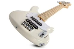 Schecter CV-5-IVY CV 5 String Bass Ivory 2495-SHC -L.A MUSIC Instruments CV 5 20BASS 20IVY 20LAYING 20FULL6
