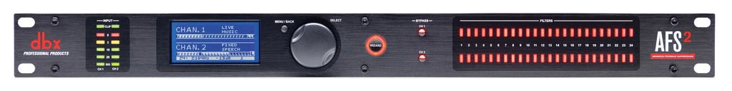 DBX Advanced Feedback Suppression Processor DBXAFS2-V 1 DBX Advanced Feedback Suppression Processor DBXAFS2-V