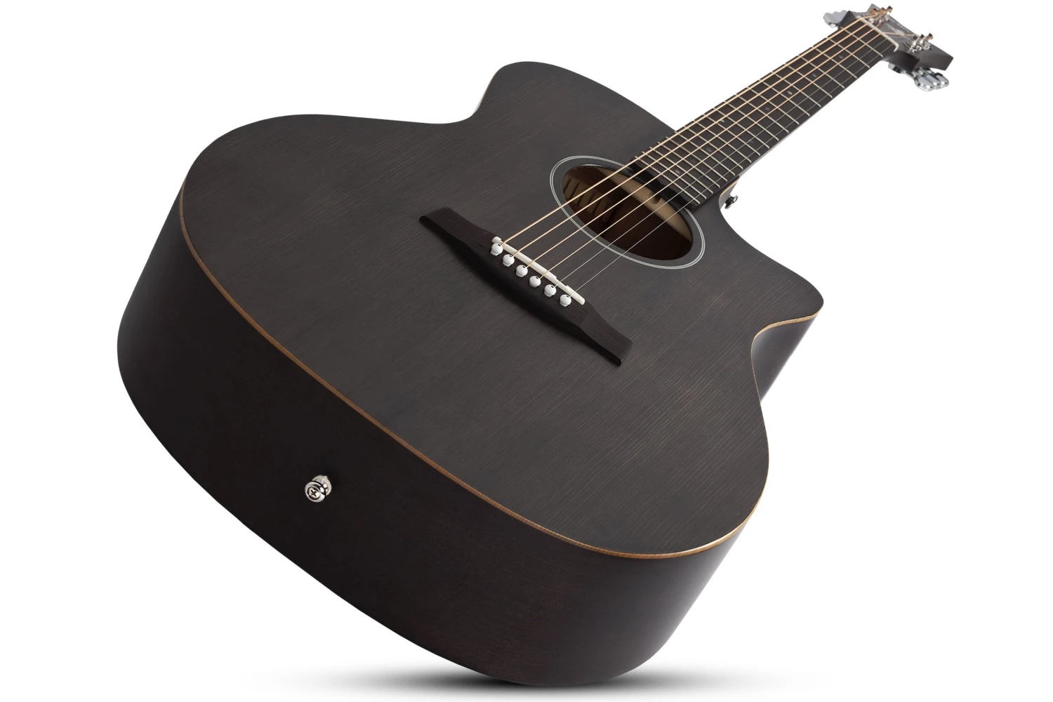 Schecter DELUXE ACOUSTIC SSTBLK Satin See Thru Black 3716-SHC 5 Schecter DELUXE ACOUSTIC SSTBLK Satin See Thru Black 3716-SHC - Image 5