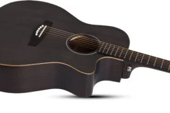 Schecter DELUXE ACOUSTIC SSTBLK Satin See Thru Black 3716-SHC 9 Schecter DELUXE ACOUSTIC SSTBLK Satin See Thru Black 3716-SHC -L.A MUSIC Instruments DELUXE 20ACOUSTIC 20SSTBLK 20NECK 20JOINT 20HIGHRES