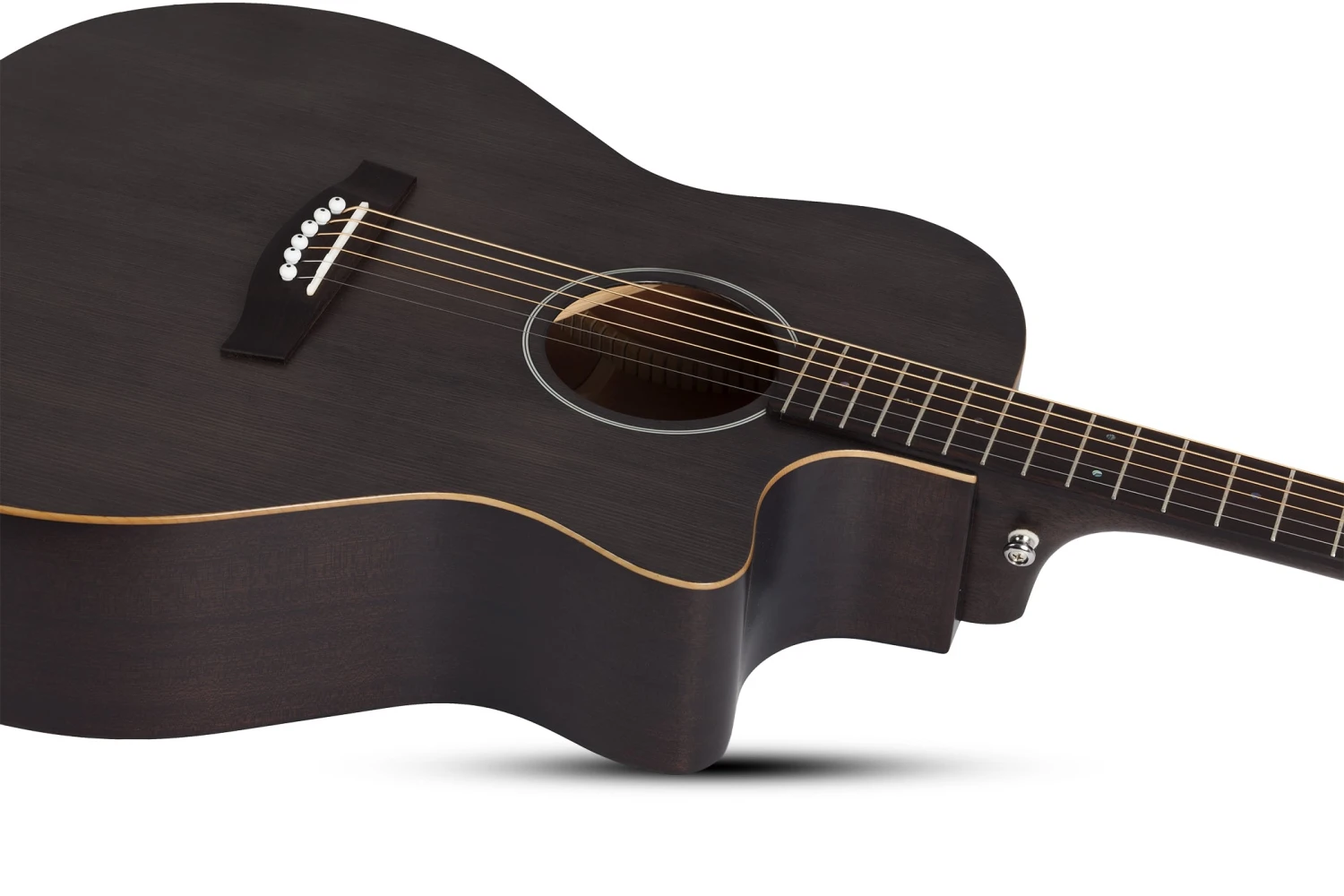 Schecter DELUXE ACOUSTIC SSTBLK Satin See Thru Black 3716-SHC 3 Schecter DELUXE ACOUSTIC SSTBLK Satin See Thru Black 3716-SHC - Image 3