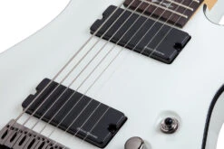 Schecter DEMON-8-VWHT Vintage White 8 String Guitar With Duncan Designed HB-105 3263-SHC -L.A MUSIC Instruments DEMON 8 WHT PICKUPS