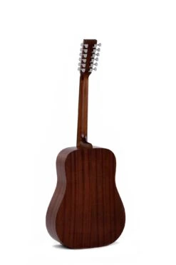 Sigma Guitars 12 String Electric Acoustic Guitar, Natural DM12E+ -L.A MUSIC Instruments DM12E hqw rear