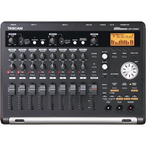 Tascam 8-track Portable Digital SD/SDHC Recorder With Onboard DSP Effects And Processing Plus DP-03SD 1 Tascam 8-track Portable Digital SD/SDHC Recorder With Onboard DSP Effects And Processing Plus DP-03SD