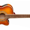 Washburn 6-string Acoustic-electric Guitar With Flame Maple Veneer Top, Catalpa Back And Sides, Ice Tea Burst Item ID: EA15ITB-A