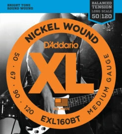 EXL160BT - Nickel Wound Balanced Tension Bass Guitar Strings - 50 To 120