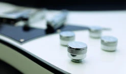 Hagstrom Fantomen Ghost Signature Left Handed 6-String Electric Guitar White FANT-L-WHT -L.A MUSIC Instruments FANT L WHT hqw closeup