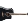 Takamine G-series Cutaway Dreadnought Acoustic Guitar With Gig Bag, Black GD34CE-BLK