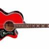 Takamine Cutaway Acoustic-Electric Guitar, Wine Red GN75CE-WR
