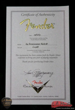 Fender Custom Shop L-Series 1964 Stratocaster Super Heavy Relic Shell Pink Rosewood 9231990856 - Serial Number - L11388 -L.A MUSIC Instruments Good 13 45595.1428615650.1280.1280