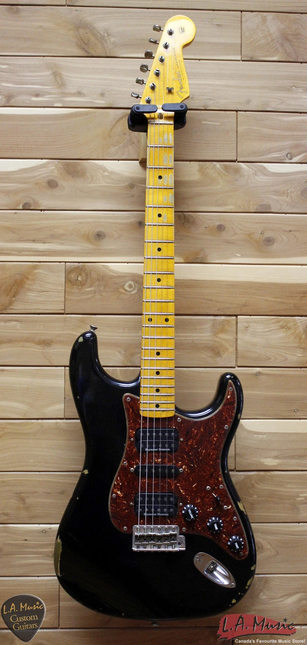 Fender Custom Shop Custom Strat RELIC HSH MN - AGED BLACK 9231006863 5 Fender Custom Shop Custom Strat RELIC HSH MN - AGED BLACK 9231006863 - Image 5