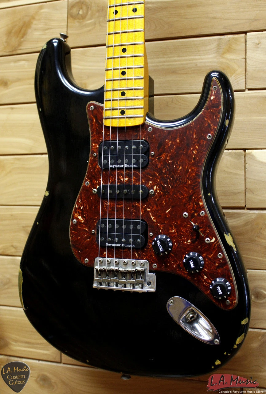 Fender Custom Shop Custom Strat RELIC HSH MN - AGED BLACK 9231006863 3 Fender Custom Shop Custom Strat RELIC HSH MN - AGED BLACK 9231006863 - Image 3
