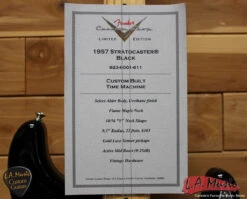 Fender Custom Shop 57 Stratocaster NOS Lace Sensor Black 9238001611 Time Machine LAST ONE -L.A MUSIC Instruments Good 7 79858.1443110724.1280.1280