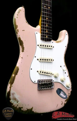 Fender Custom Shop L-Series 1964 Stratocaster Super Heavy Relic Shell Pink Rosewood 9231990856 - Serial Number - L11388 -L.A MUSIC Instruments Good 8 09576.1428604513.1280.1280