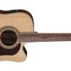 Washburn HD10SCE-O Heritage Natural Gloss Dreadnought Cutaway Elect. Solid Sitka Spruce Mahogany Okume