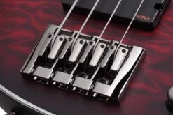 Schecter HR-EXTREME-4-LH-CRBS Crimson Burst 4 String Bass With EMG 35TW Pickups 1912-SHC -L.A MUSIC Instruments HELLRAISER 20EXTREME 204 20CRBS 20BRIDGE 20CLOSE1