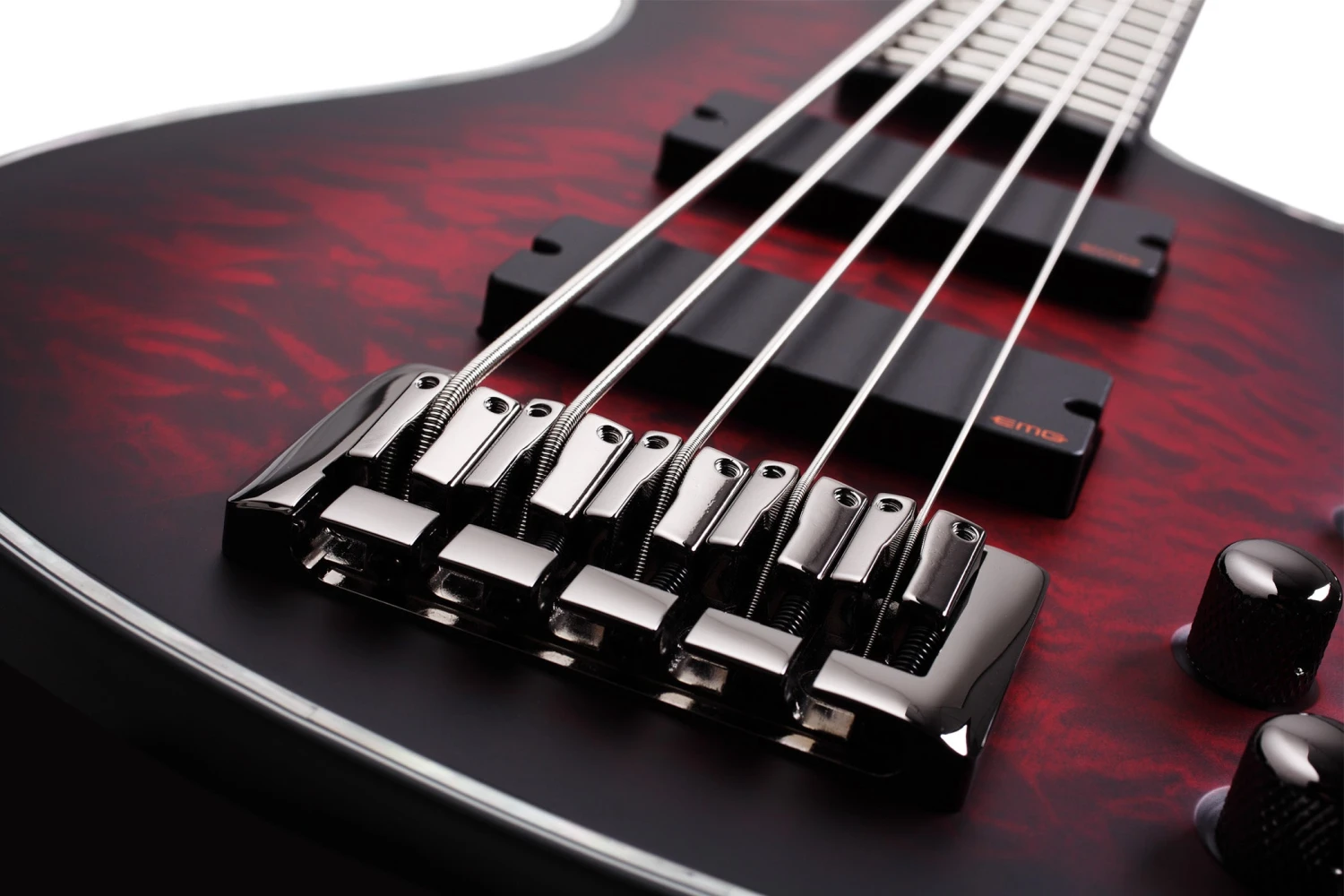 Schecter HR-EXTREME-5-CRBS Crimson Burst 5 String Bass With EMG 40TW Pickups 1919-SHC 2 Schecter HR-EXTREME-5-CRBS Crimson Burst 5 String Bass With EMG 40TW Pickups 1919-SHC - Image 2