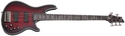 Schecter HR-EXTREME-5-CRBS Crimson Burst 5 String Bass With EMG 40TW Pickups 1919-SHC